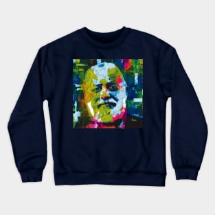 Ernest Hemingway V - Art by Zoran Maslic Crewneck Sweatshirt